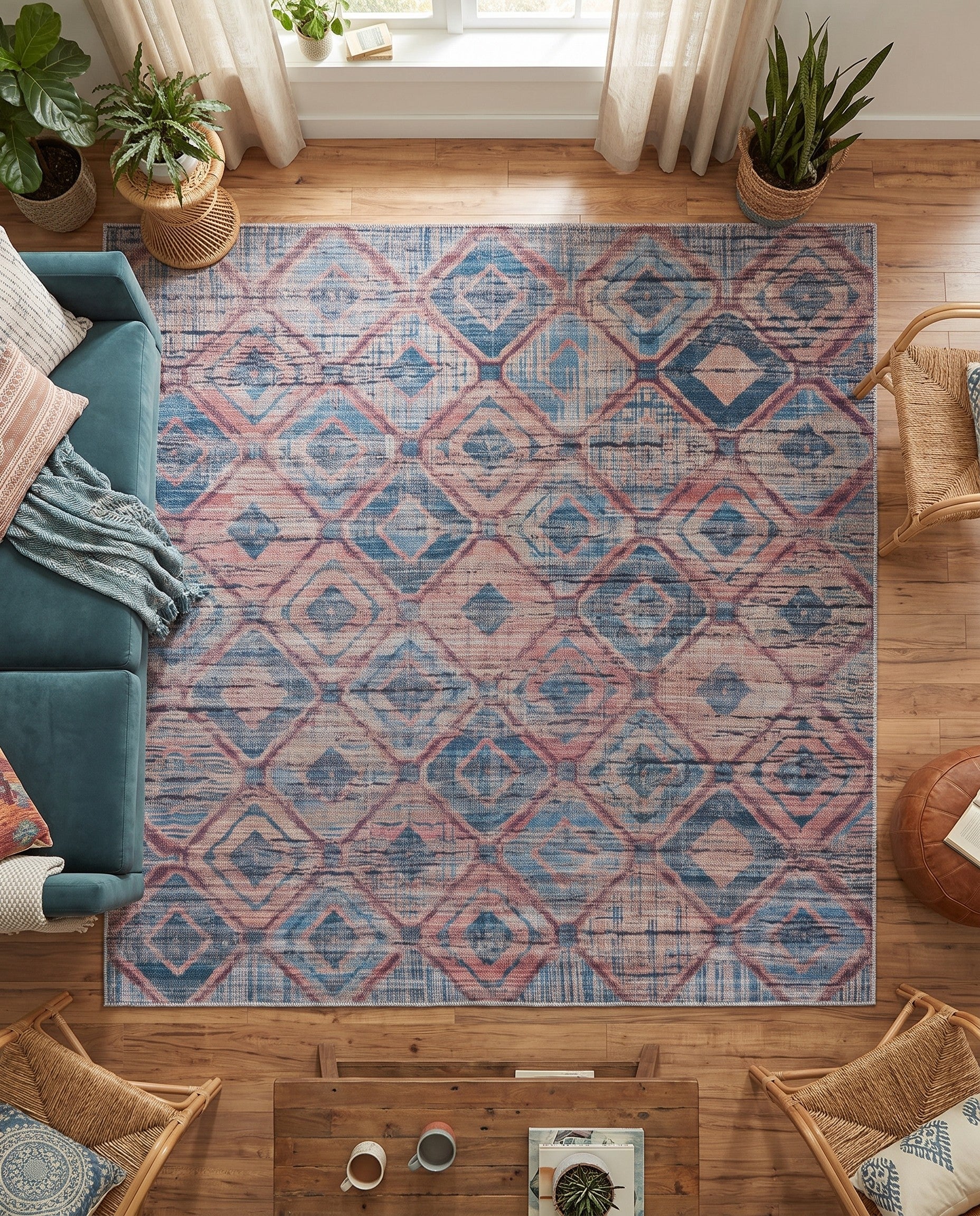 7' 3 x 7' 3 Washable Sisu Square Rug