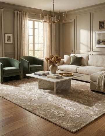 6' x 9' Hand Knotted Luna Rug