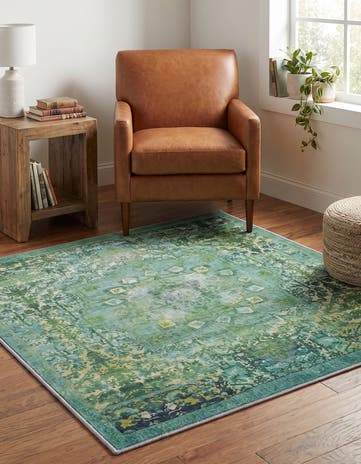3' 3 x 3' 3 Renaissance Square Rug