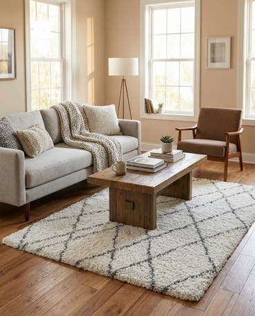  5' 3 x 8' Soft Touch Shag Rug