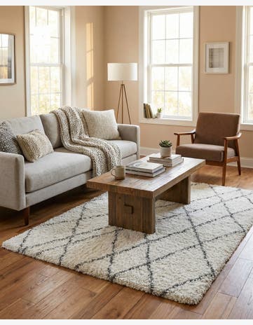 Ivory Soft Touch Shag Rug