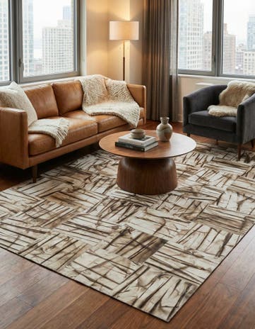 5' x 7' 11 Cowhide - Patchwork Rug