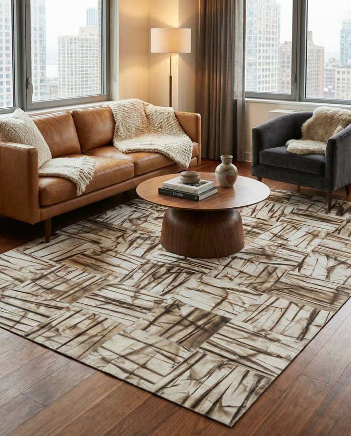 5' x 7' 11 Cowhide - Patchwork Rug