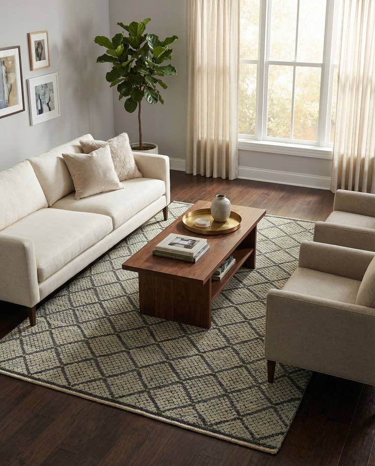 Detail image of 5' 6 x 10' 1 Hand Knotted Darya Wool Rug