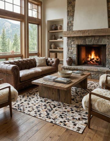 5' x 8' Cowhide Rug