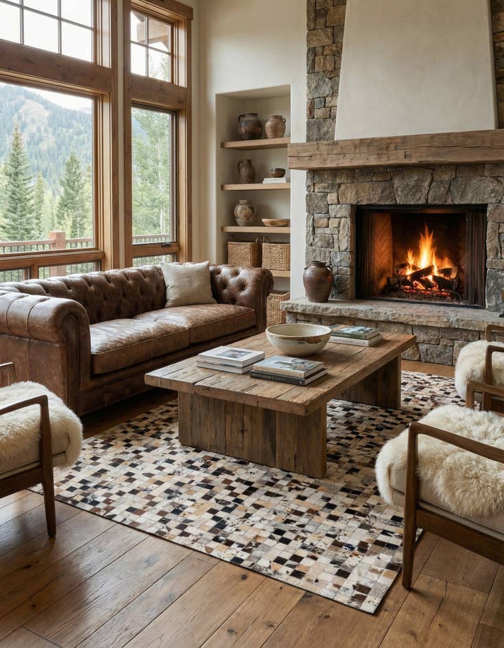 Detail image of  5' x 8' Cowhide Rug