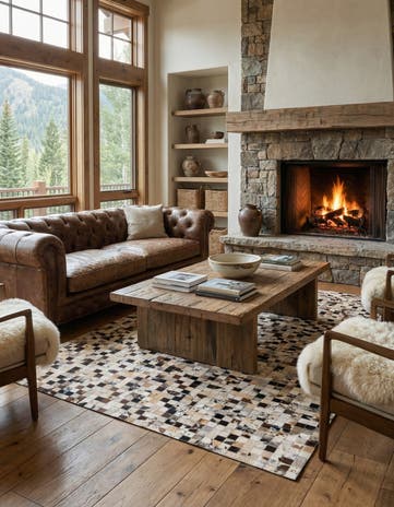 5' x 8' Cowhide Rug