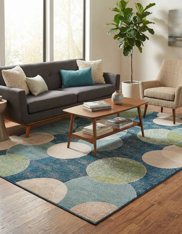 Detail image of 9' x 12' 2  Washable Spectrum Rug