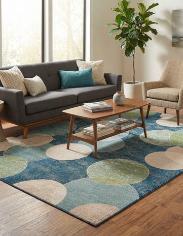 9' x 12' 2 Washable Theia Rug