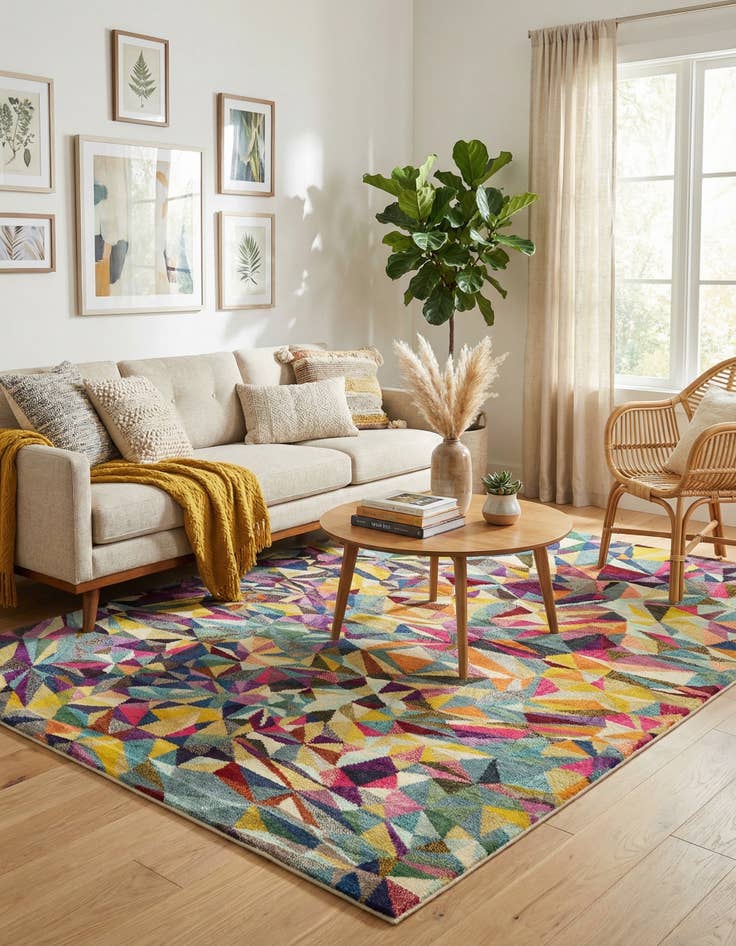 Detail image of 8' x 11'  Washable Casablanca Rug