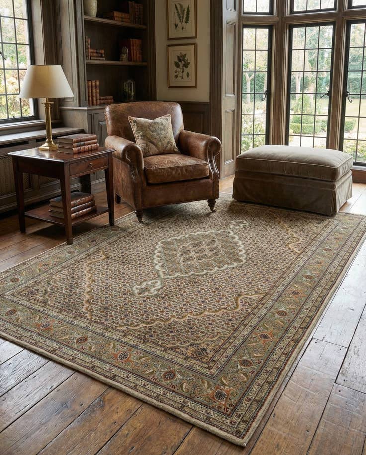 Detail image of 4' 9 x 6' 9 Tabriz Mahi Rug