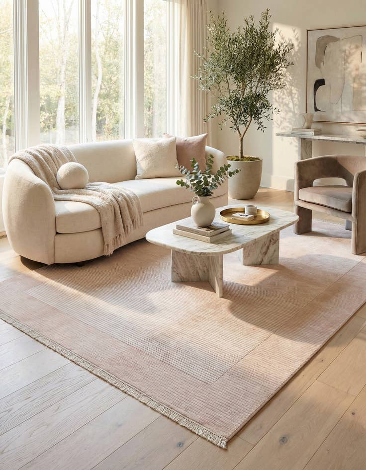 Detail image of 6' 5 x 9' 10  Hand Knotted Darya Wool Rug