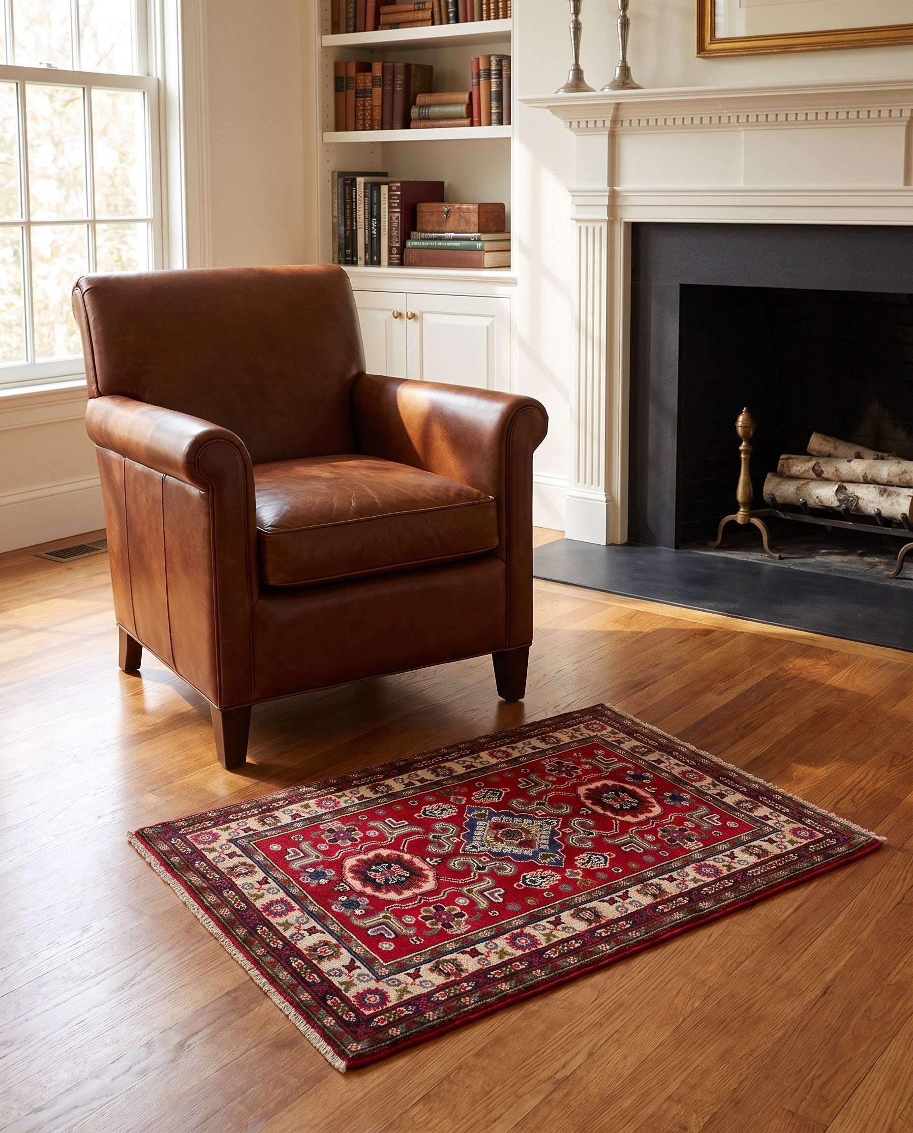 2' 11 x 3' 9 Hand Knotted Kazak Rug