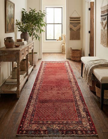 3' 6 x 10' 8 Hand Knotted Botemir Persian Wool Runner Rug