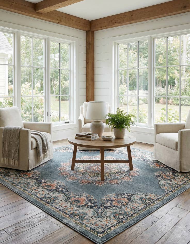Detail image of 8' x 8' Isabella Square Rug