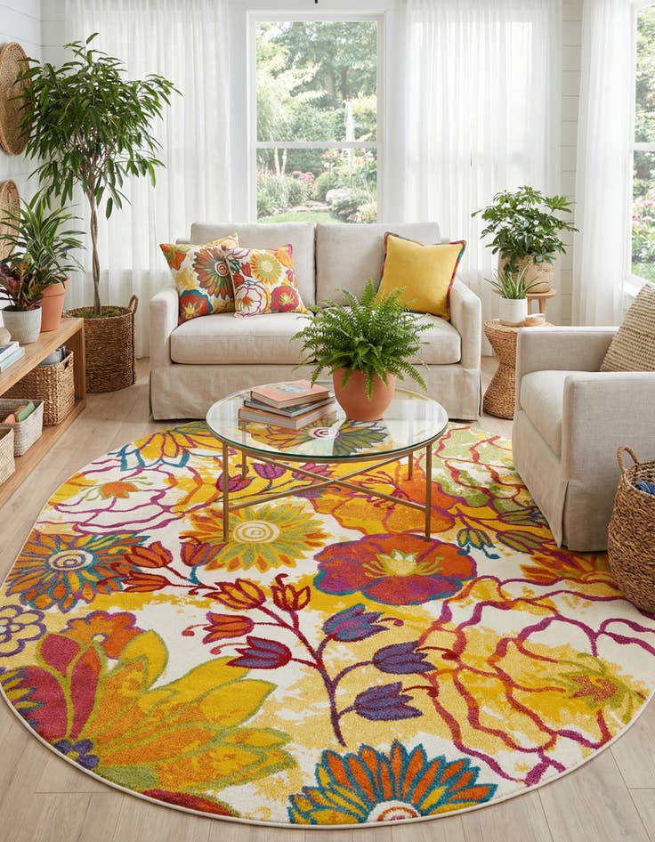 Detail image of 8' x 10' Florence Oval Rug