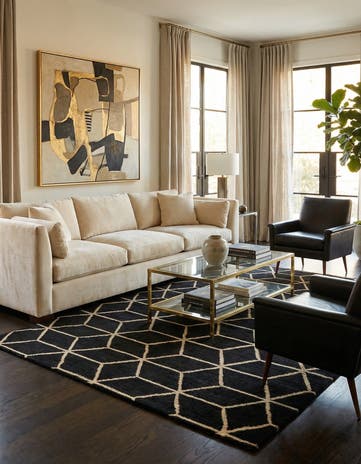 6' 5 x 9' 2 Hand Knotted Darya Wool Rug