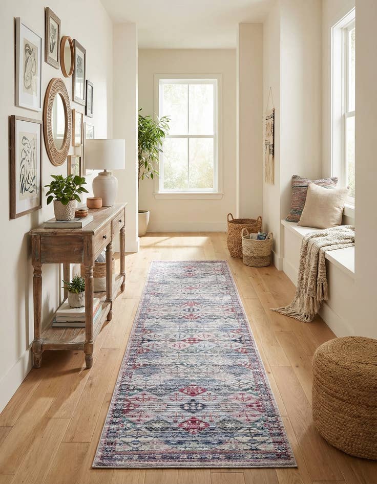 Detail image of 2' 7 x 13'  Washable Mangata Runner Rug