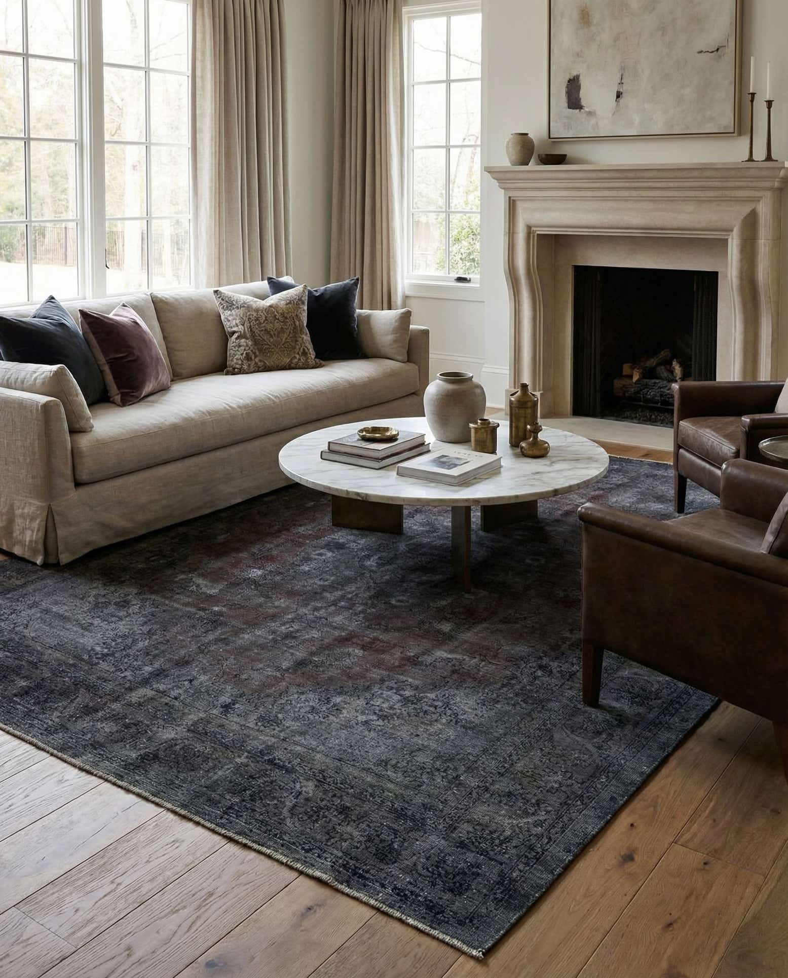9' 9 x 12' 10 Hand Knotted Ultra Vintage Persian Wool Rug