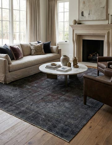 9' 9 x 12' 10 Hand Knotted Ultra Vintage Persian Wool Rug