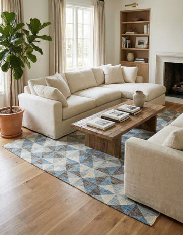 8' 9 x 11' 10 Hand Knotted Moroccan Wool Rug