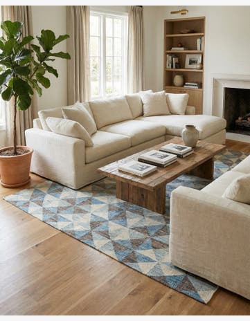 8' 9 x 11' 10 Hand Knotted Moroccan Wool Rug