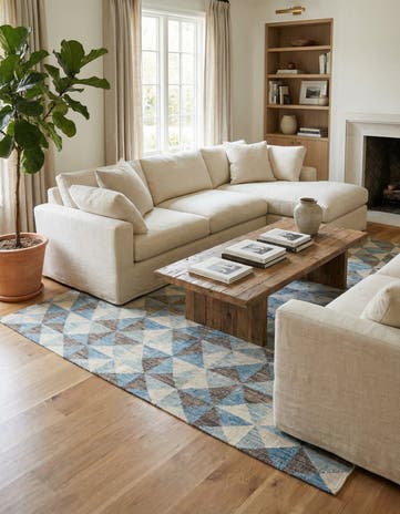 8' 9 x 11' 10 Hand Knotted Moroccan Wool Rug