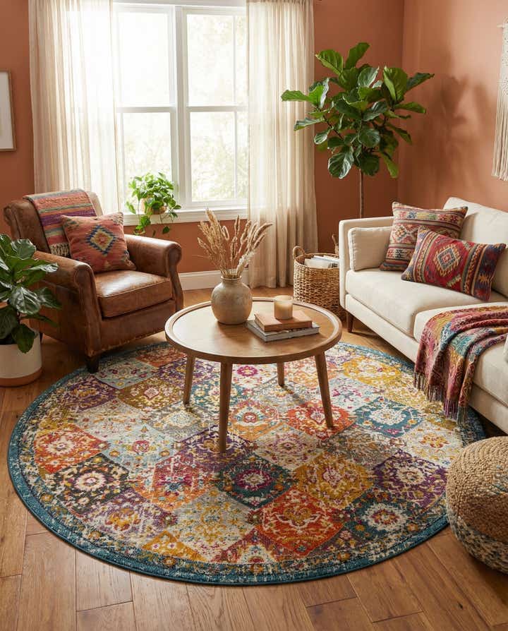 7' 10 x 7' 10 Madeline Round Rug