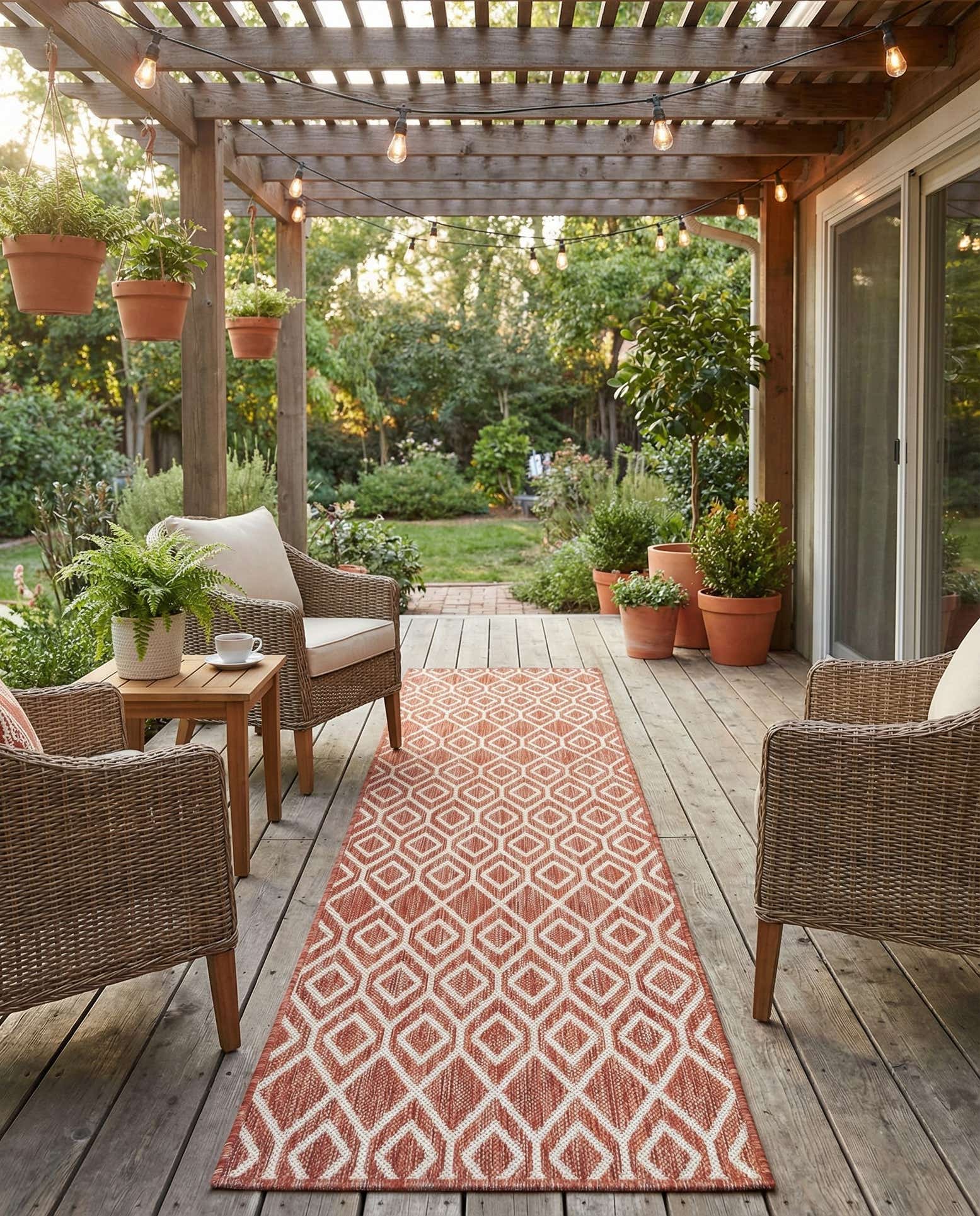 2' x 8' Easy-Clean Jill Zarin Turks and Caicos Indoor / Outdoor Runner Rug