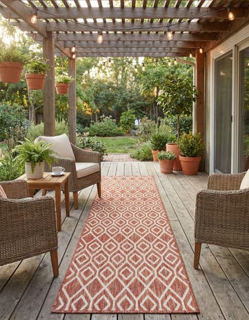 2' x 8' Easy-Clean Jill Zarin Turks and Caicos Indoor / Outdoor Runner Rug