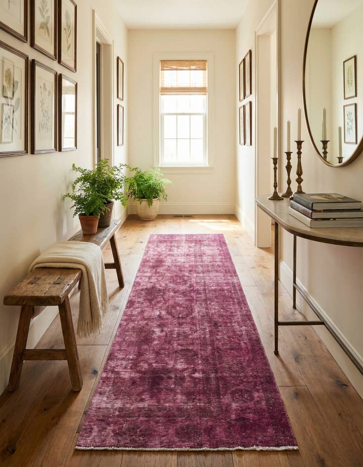 Detail image of 3' 4 x 11' 2  Hand Knotted Ultra Vintage Persian Wool Runner Rug