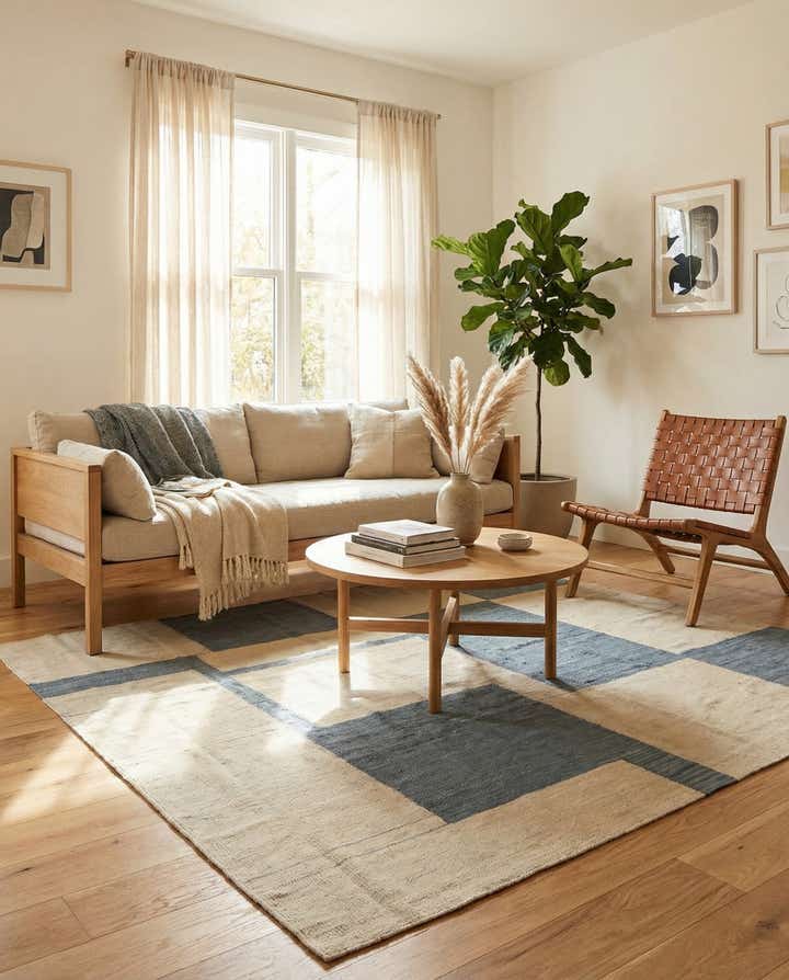 5' x 6' 7 Hand Woven Kilim Modern Wool Rug