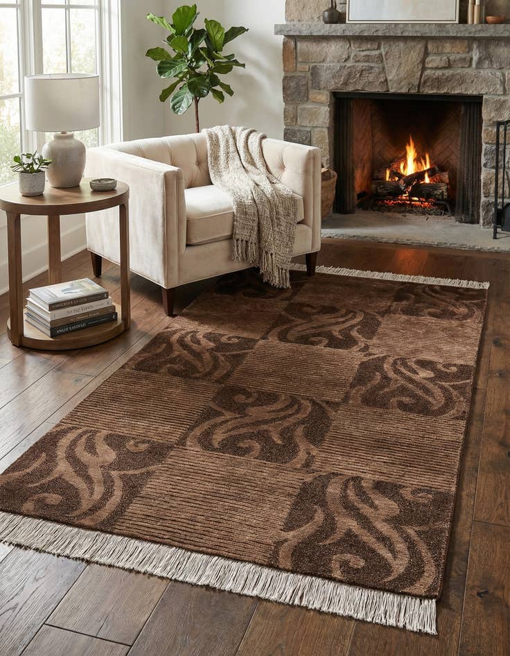 Detail image of  2' 7 x 4' 11  Hand Knotted Darya Wool Rug