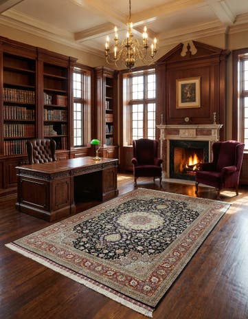 6' 6 x 10' Hand Knotted Tabriz Persian Rug