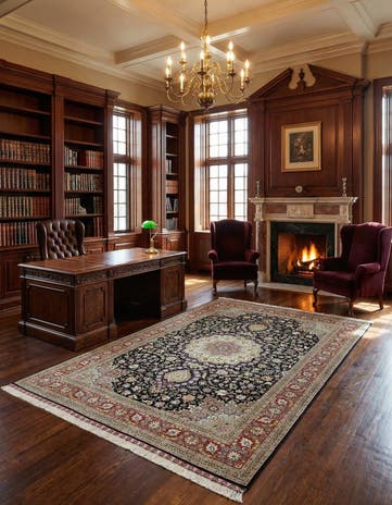 6' 6 x 10' Hand Knotted Tabriz Persian Rug