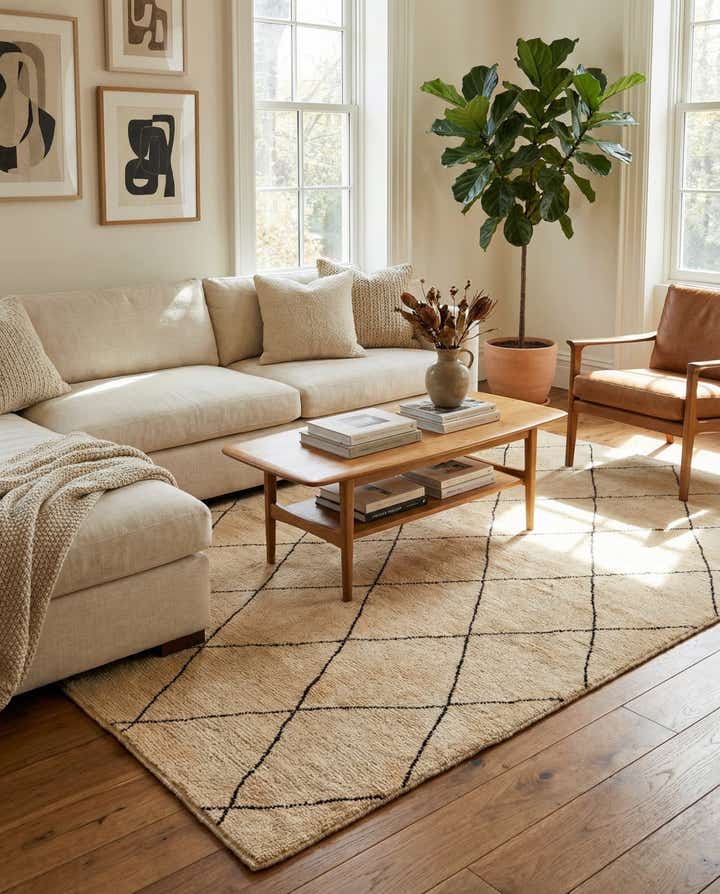 5' 6 x 8' Hand Knotted Darya Wool Rug