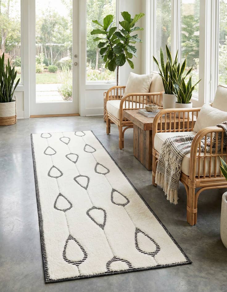 Detail image of 2' 7 x 8' Prismatic Runner Rug