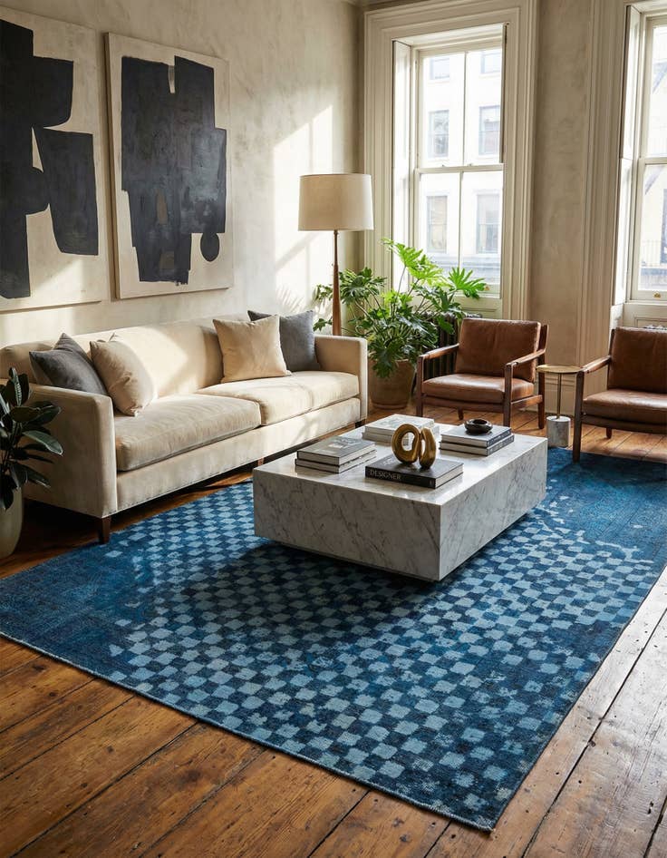 Detail image of 8' 1 x 11' 2  Hand Knotted Ultra Vintage Persian Wool Rug