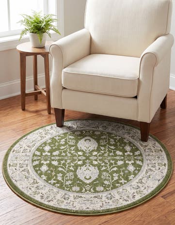 3' 3 x 3' 3 Kamala Washable Round Rug