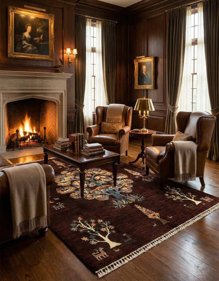 Detail image of 5' 9 x 7' 9 Ariana Ziegler Wool Rug