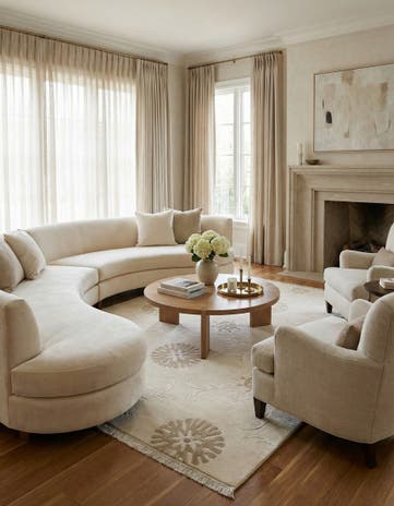 5' 6 x 8' Hand Knotted Darya Wool Rug