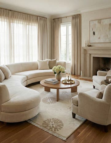 5' 6 x 8' Hand Knotted Darya Wool Rug