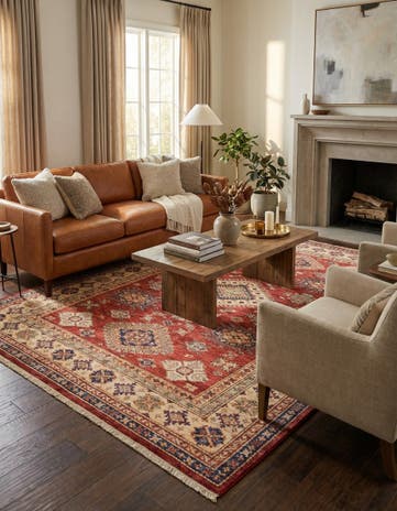 5' 9 x 7' 11 Hand Knotted Kazak Oriental Rug