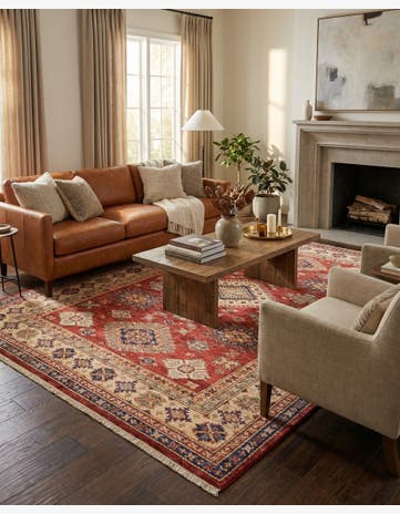5' 9 x 7' 11 Hand Knotted Kazak Oriental Rug