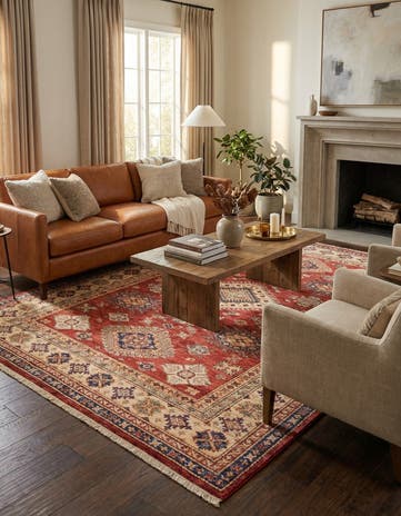 5' 9 x 7' 11 Hand Knotted Kazak Oriental Rug