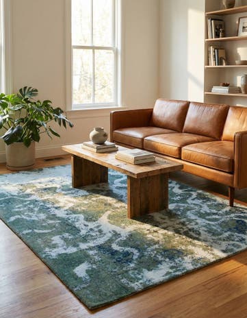 5' 4 x 8' Hand Knotted Ultra Vintage Persian Wool Rug