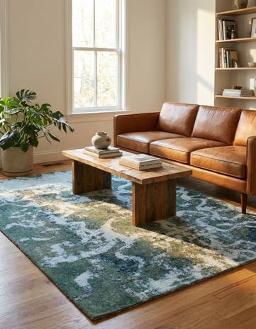 5' 4 x 8' Hand Knotted Ultra Vintage Persian Wool Rug
