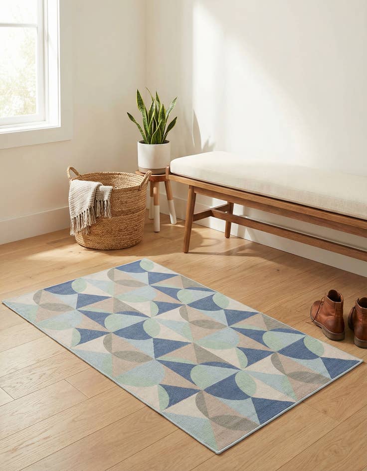 Detail image of 1' 4 x 1' 4 Lotus Sample Rug