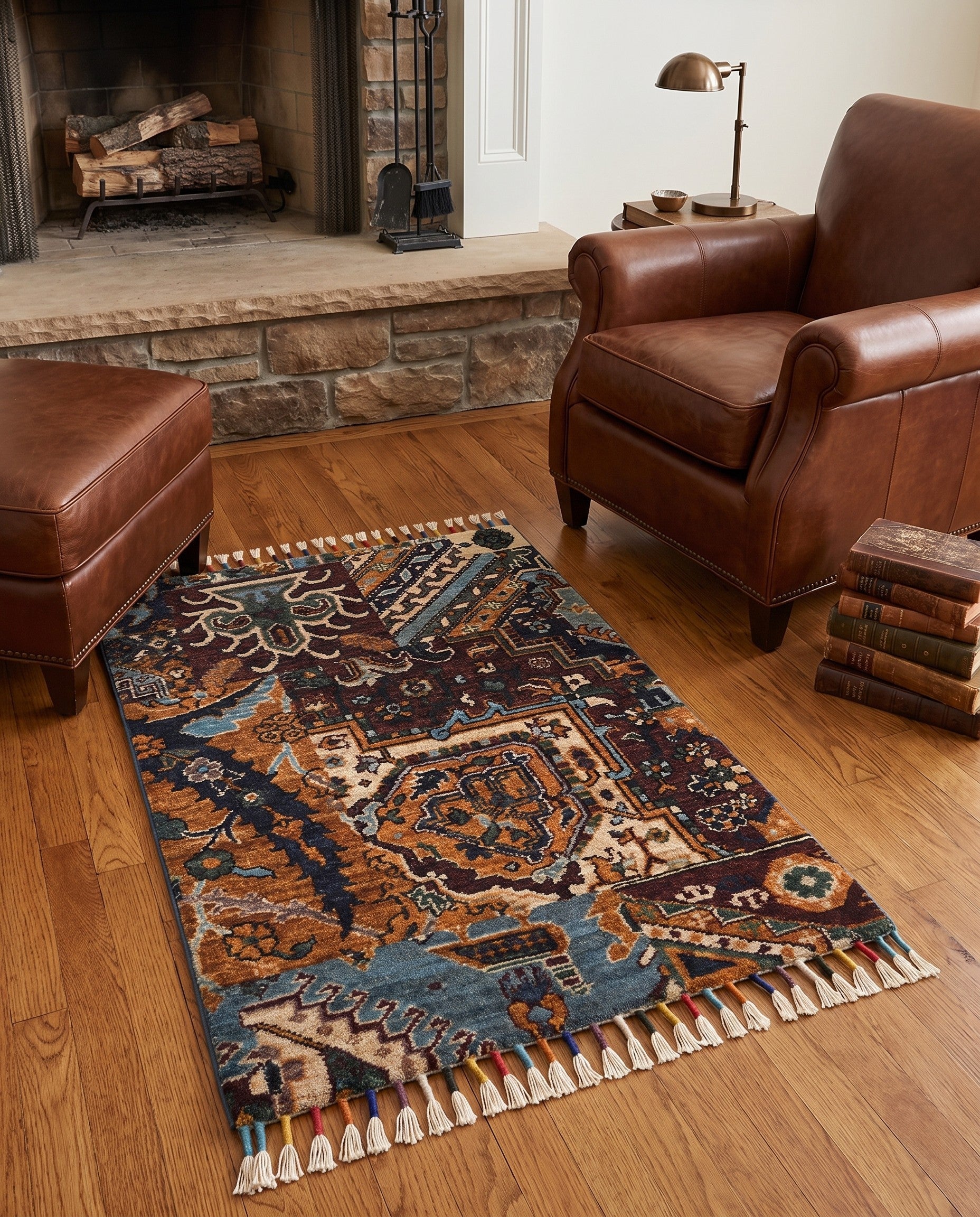 1' 11 x 3' 1 Hand Knotted Ariana Ziegler Rug