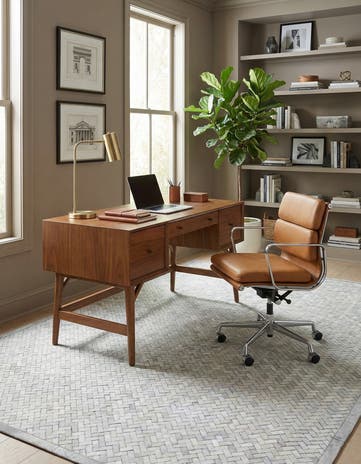 4' x 6' Cowhide Leather Rug